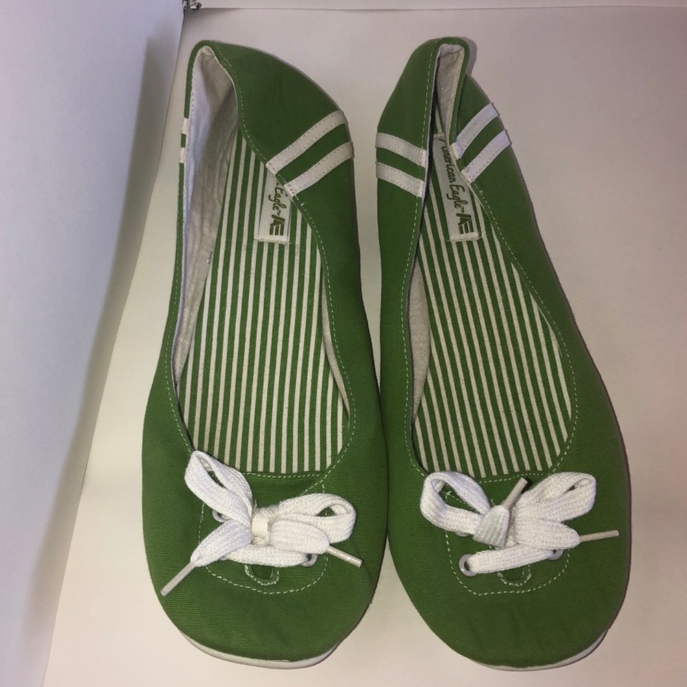 Well Worn Payless Green Sneaker Style Vintage Ballet flat